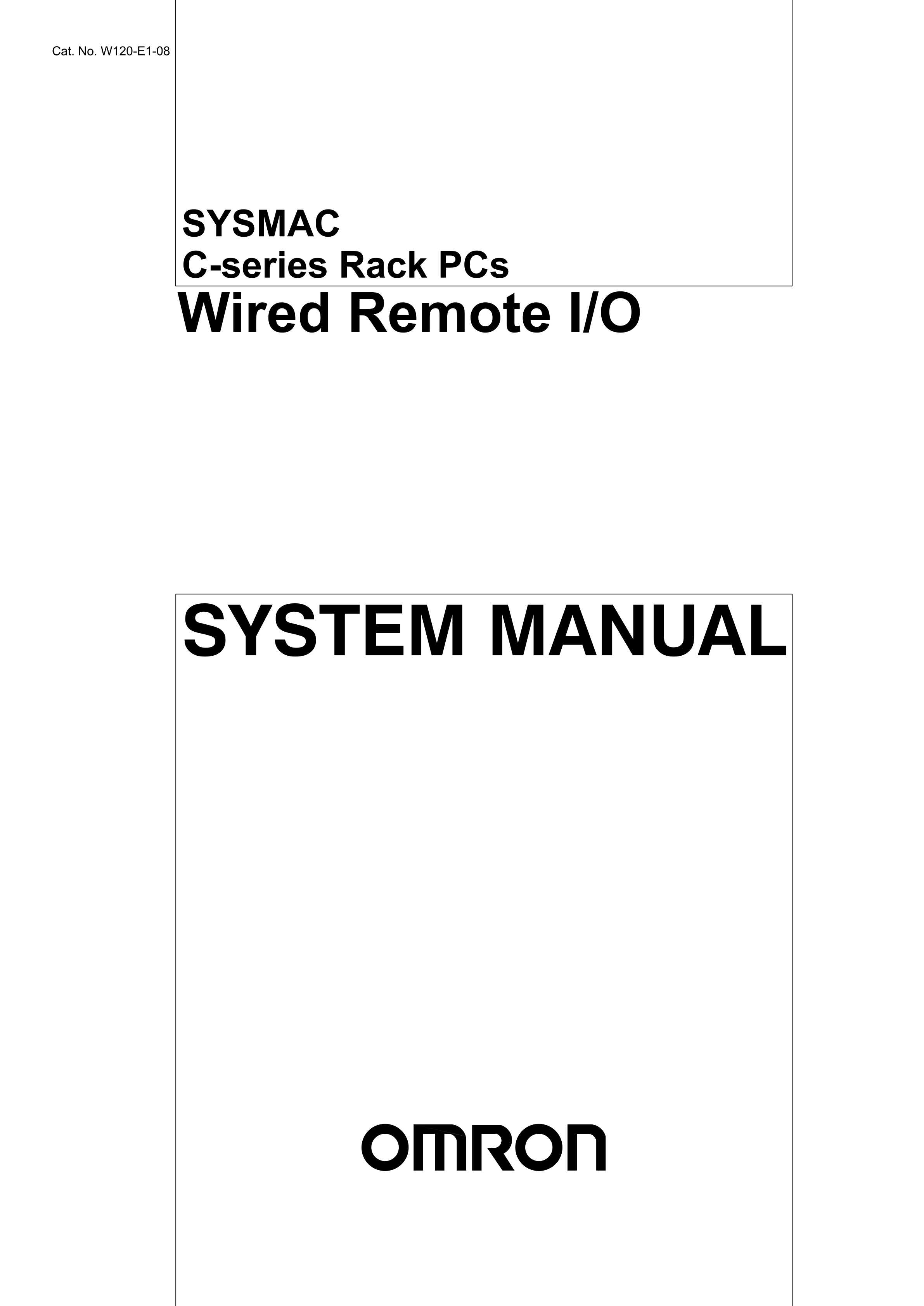 C-series Rack PCs系统手册欧姆龙C-series Rack PCs手册