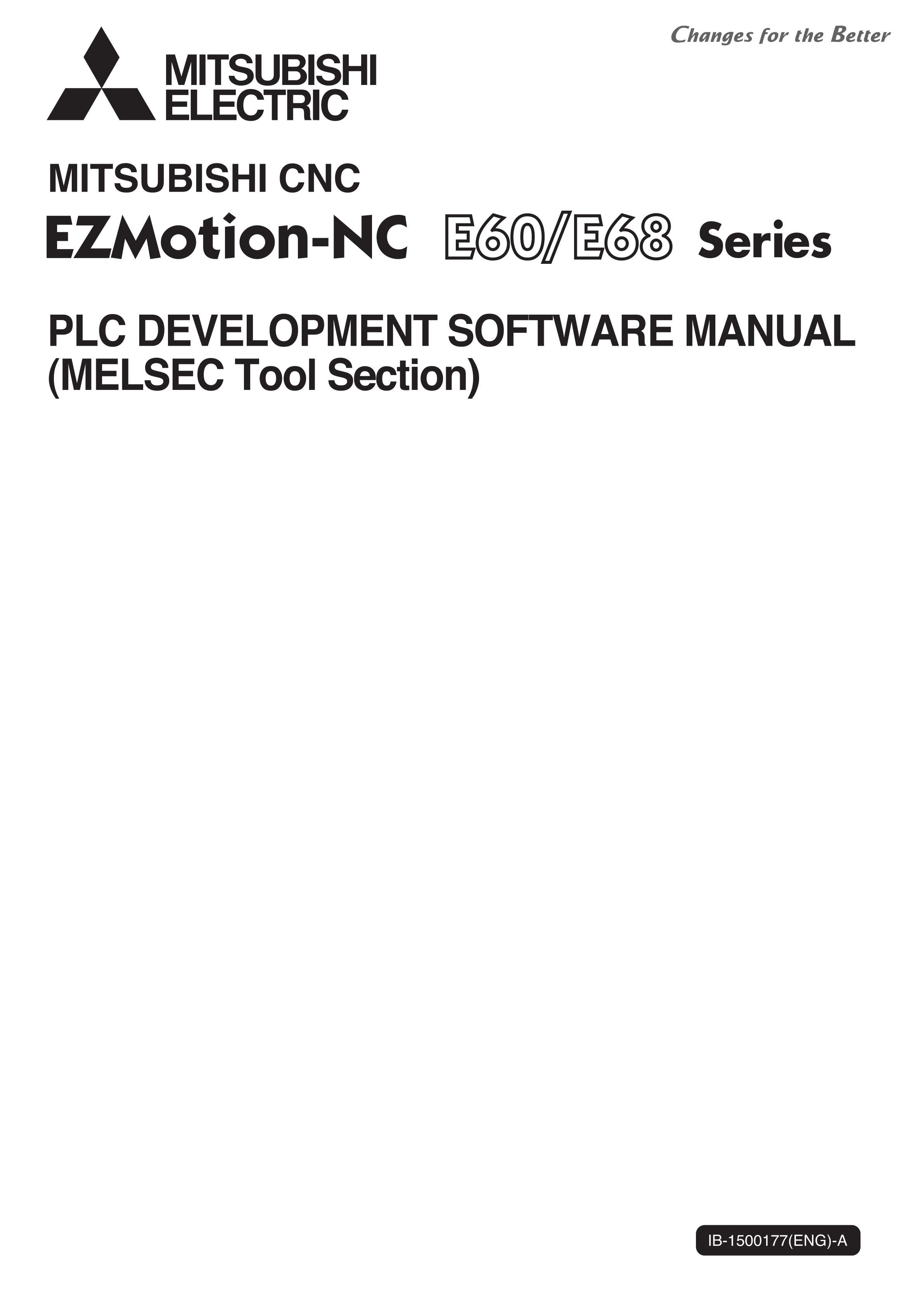 三菱E60/E68 PLC DEVELOPMENT SOFTWARE MANUAL可编程控制器手册