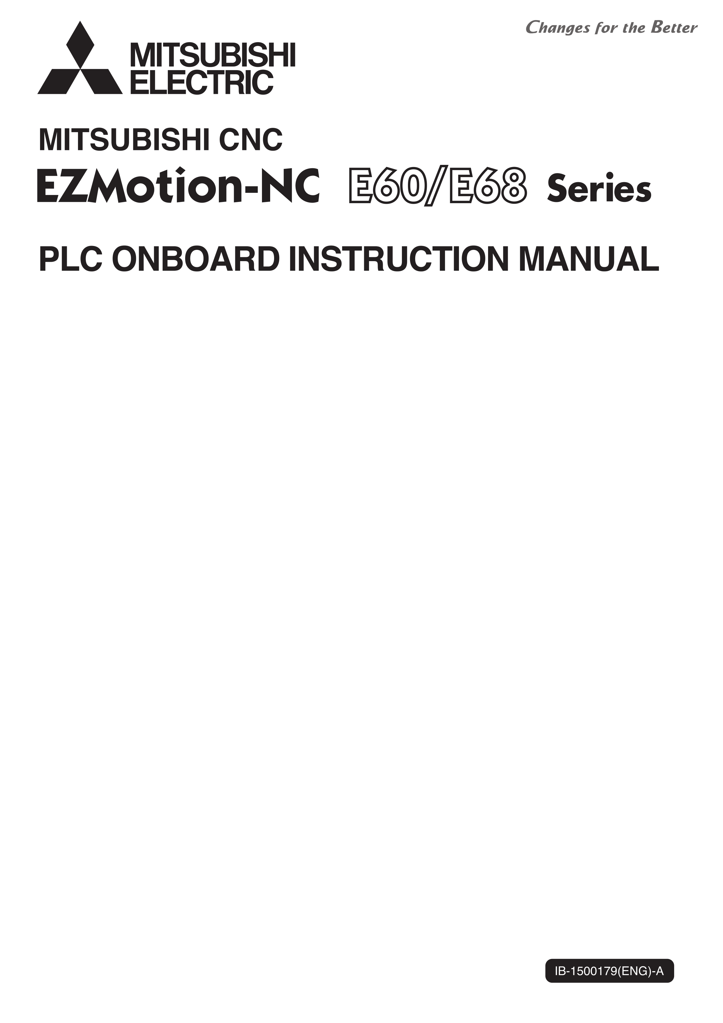 三菱E60/E68 PLC ONBOARD INSTRUCTION MANUAL E60/E68手册