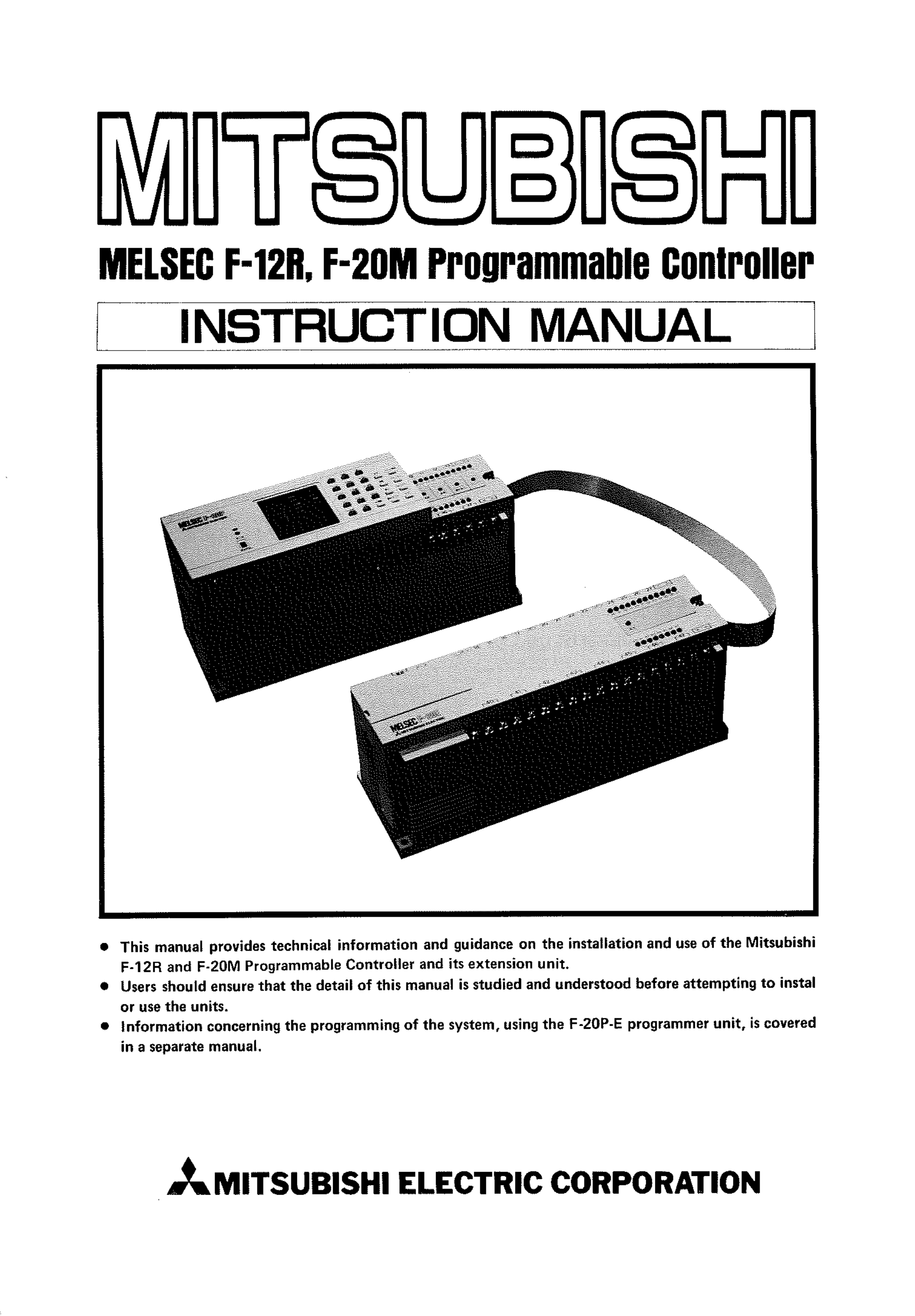 三菱F-20M手册F-20M使用说明书