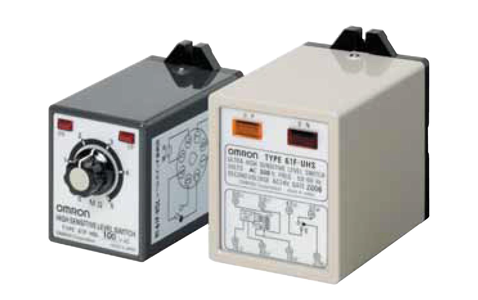 通过提高内部继电器可靠性（微小负载DC5V 1mA）使PLC输入成为可能
欧姆龙61F-HSL AC200液位开关