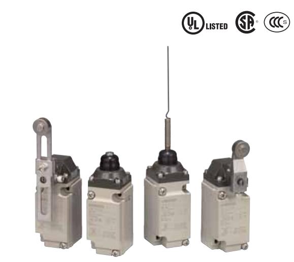 欧姆龙一般用限位开关D4A-1E05N用于两个独立电路控制的DPDT标准型开关
