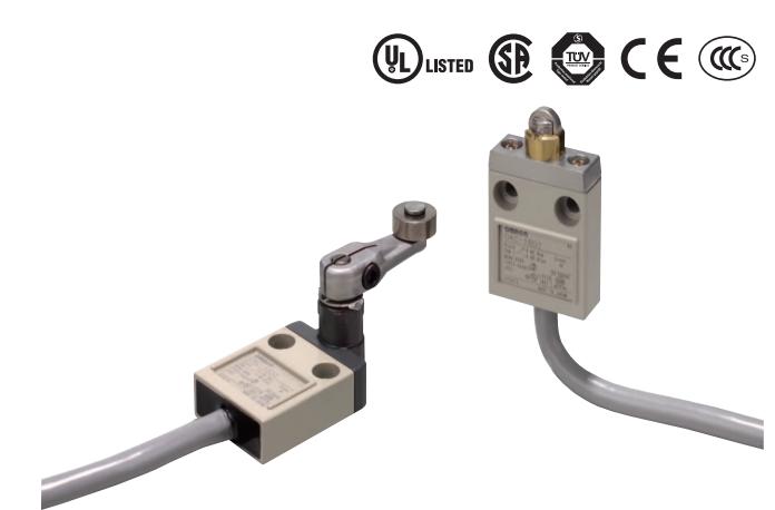 标准采用电缆保护器
欧姆龙D4C-1403封闭式限位开关