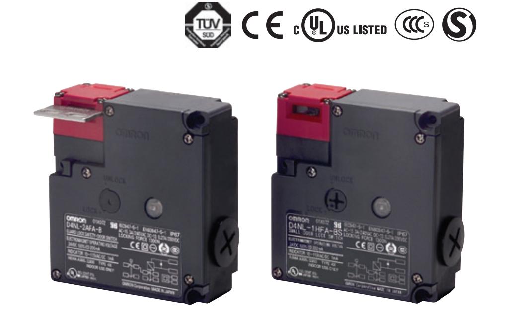 欧姆龙D4NL-1FFA-BS电磁锁定安全门开关电源电压：AC100～240V
