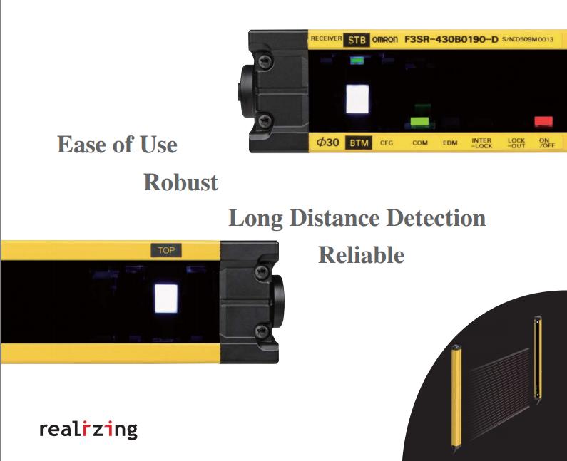 可用于欧姆龙G7TC型I/O继电器终端的I/O固态继电器
欧姆龙F3SR-430B2110-D安全光幕