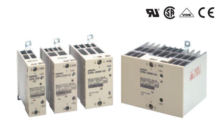 使用电压：AC/DC24V
功率固态继电器G3PA-450B-VD-2 DC12-24