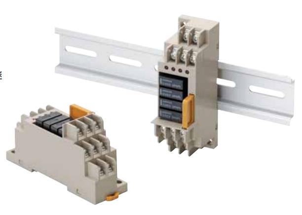 欧姆龙G6H-2 DC3端子块型号的电路块可安装或拆卸
