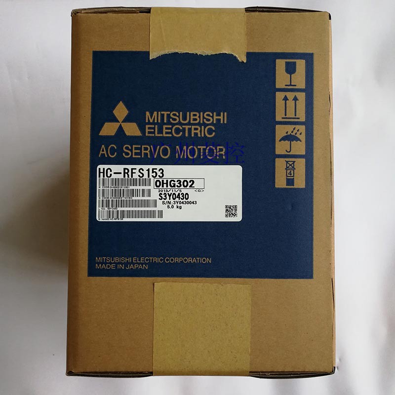 高分辨率的编码器131072p/rev（17位）
低惯量中功率电机HC-RFS153