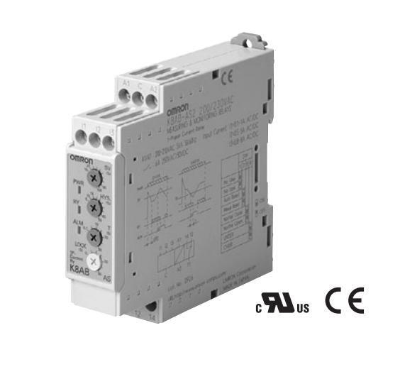 欧姆龙K8AB-AS3 100/115VAC面板表输入电压及电流：DC24V　4mA
