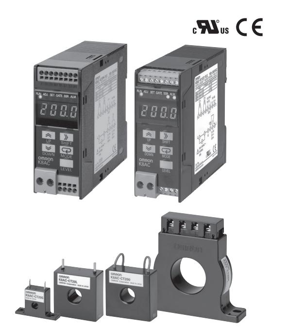 任意选择输出类型
K8AC-H11PC-FLK数字式加热器断线报警器