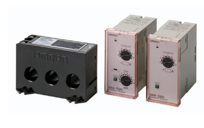 欧姆龙电流传感器SAO-S6N特点：2输入1输出触发器功能型
