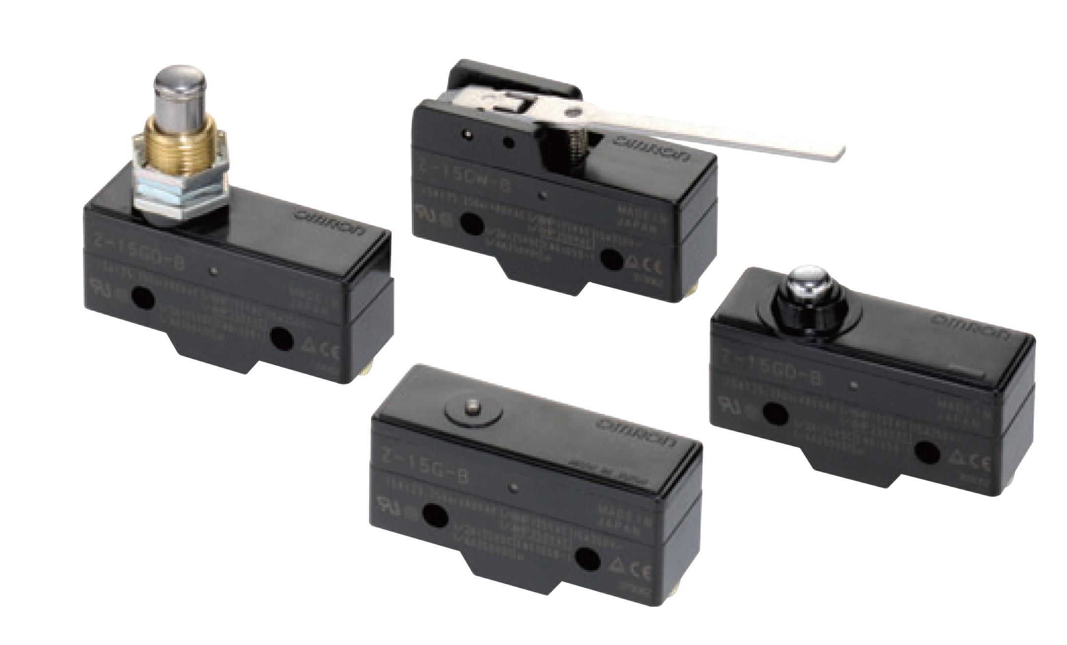 微动开关Z-15GW55-ML 1M可用于标准负载及 微小负载类型：螺丝端子类型微小负载不带电缆
